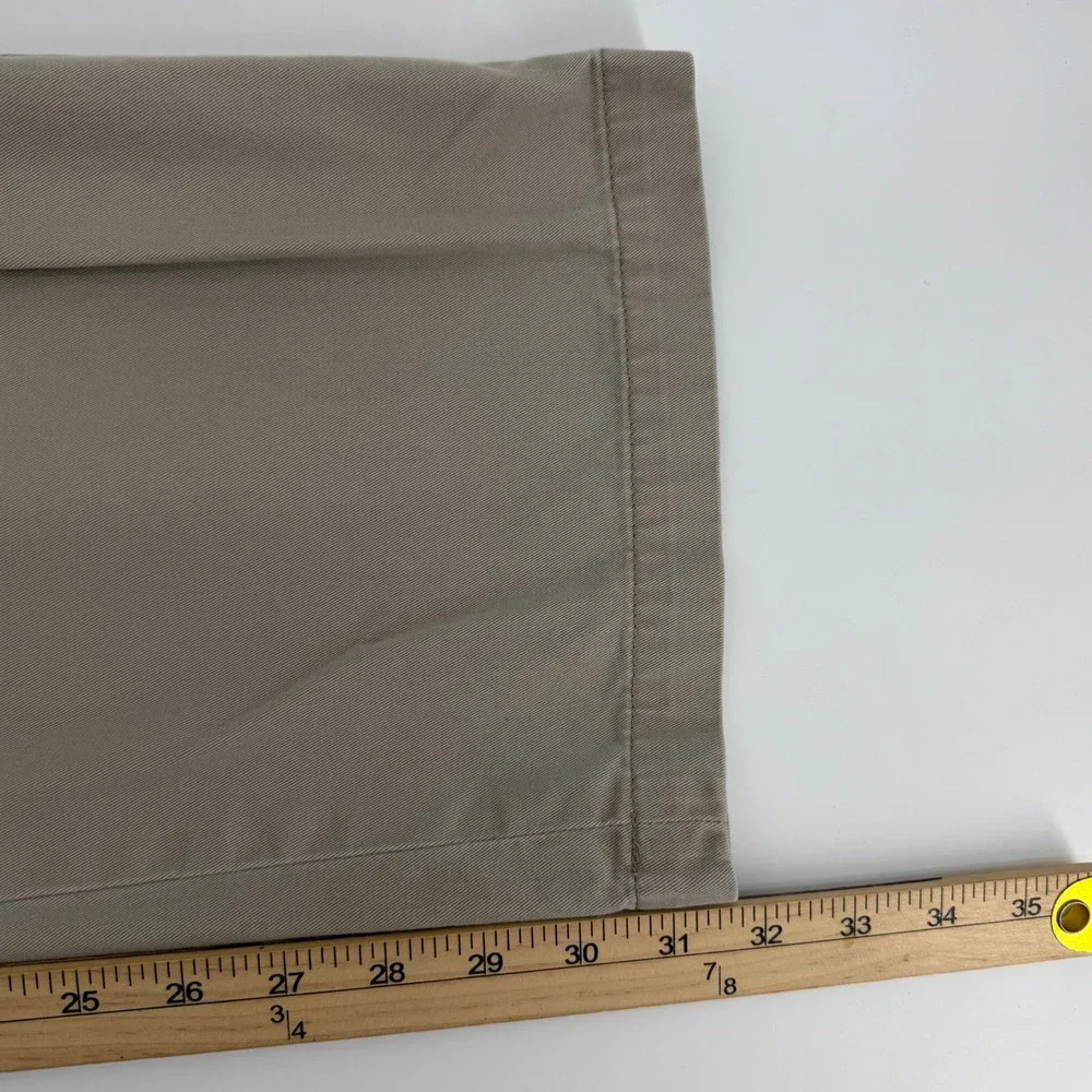 Polo Ralph Lauren Chino Pants Mens 52x32 Tan Khaki Classic Fit Cotton Twill‎